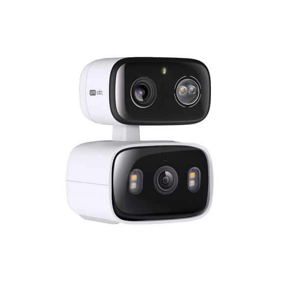 TP-Link Tapo TCW34 Dual-Camera Pan/Tilt, Indoor/Outdoor Security Camera - No Blind Spots, Dual 2K Resolution, Color Night Vision, AI Motion Tracking, IP65 Weatherproof, No Subscription Required