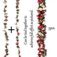 thumbnail image 5 of Duslogis 5 Pcs 39.4 Ft Flower Garland,Rose Garland,Pink Flower Vines for Decoration, Wedding, Garden, Wall Decoration,Backdrop,Bedroom,Birthday Party (Pink), 5 of 7