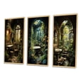 thumbnail image 3 of Designart "Rustic Woodland Bathroom Retreat IV" Bathroom Framed Wall Art Set Of 3 - Beige Bathroom Frame Gallery Set For Office Decor, 3 of 7