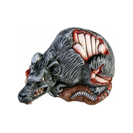 Blow Molded Possessed Crouching Rat Halloween Horror Decoration Fake Toy