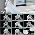 thumbnail image 3 of FETERVIC Bathtub Faucet with Sprayer, Slip-on Tub Spout, High Pressure Handheld Shower Head 10 Spray Settings with Diverter, 3 of 12