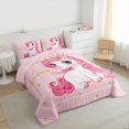 thumbnail image 3 of Castle Fairy Kawaii Unicorn 2Pcs Bedding Comforter Set,Bling Glitter Twin Comforter Sets,Kawaii Princess Breathable Bedding Set for Girls Kids Women,Microfiber Bedroom Decor, 3 of 8