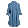 thumbnail image 2 of Gvmfive Women Lace Splicing Long Sleeve Button Down Shirts Tops Blouse, 2 of 5