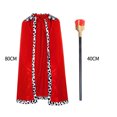 thumbnail image 1 of Capa de fiesta, accesorios de cosplay, actuación de mascarada, foto, capa de rey, capa roja para niños, 1 of 6