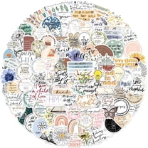 CCOCC 100 Pcs Multipurpose PVC Biblical Themed Religious Stickers,Faith Stickers,Christian Stickers,Bible Verse Stickers