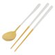 thumbnail image 2 of Juego de cucharas y palillos reutilizables, palillos reutilizables de acero inoxidable, palillos de acero inoxidable, cuchara de acero inoxidable, diseño fácil de usar, 2 of 8