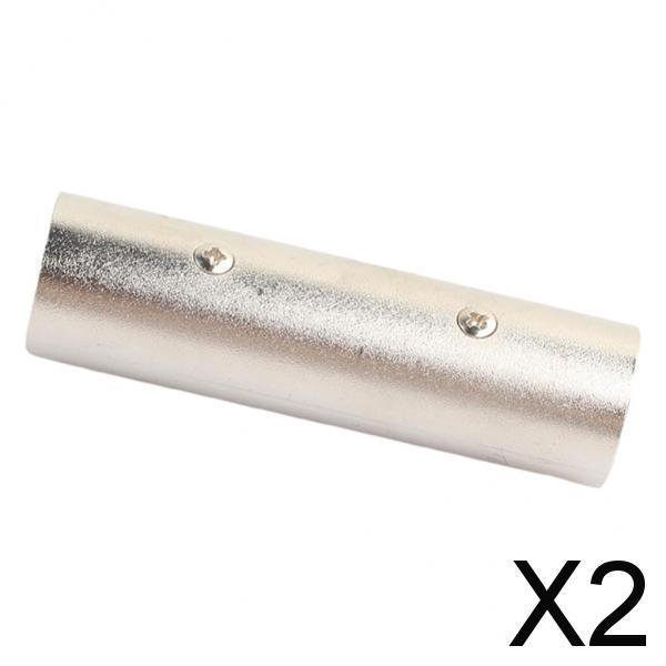Paquete de 2-4 adaptadores XLR macho a XLR macho de 3 pines, conector de micrófono para 2 piezas
