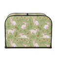 thumbnail image 2 of Pofeuu Cute Rabbit And Flower Print Toaster Cover 4 Slice, Bread Dust Cover & Fingerprint Protection, Kitchen Small Appliance Covers(Toaster Cover), 2 of 7
