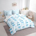 thumbnail image 2 of Feelyou Bow Cherry Twin Bedding Sets 7pcs, Cartoon Stars Bedding Comforter Set, 2 of 7