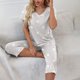 thumbnail image 5 of ICHUANYI Clearance Women Sleeveless Seamless Ribbed Crop Tank High Waist Shorts Yoga Outfits Sets(Gray, M) ICHUANYI WER2023081204687, 5 of 8