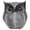 Black with White Spots, variant on BOKYAN Nordic Style Resin Owl Statue Creative Polka Dot Animal Sculpture Desktop Ornament Home Decor Figurines (5.9 inches / 15 cm) - White