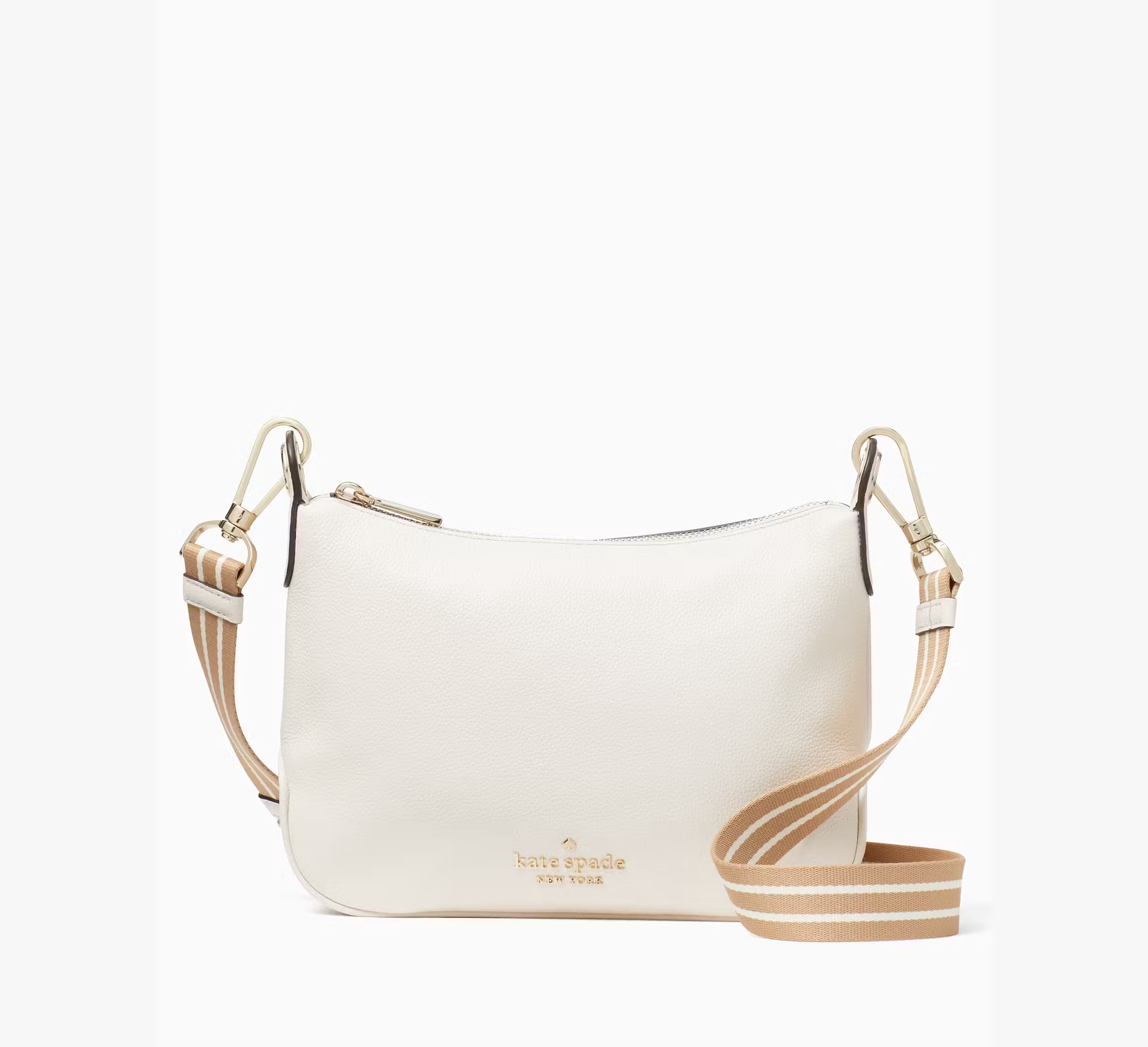 Kate Spade Rosie Small Pebbled Leather Crossbody Bag WKR00630 $349 (Parchment)