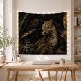 thumbnail image 5 of Leopard and Tropical Leaves Tapestry Wall Hanging, 5 of 7