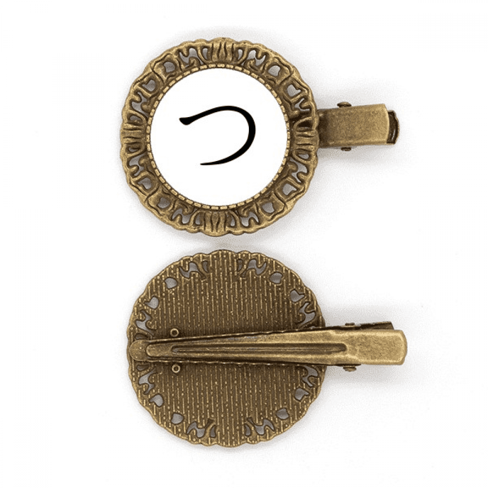 Japanese Hiragana Character TSU Hairpin Headdress Brooch Hair Clip