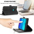 thumbnail image 5 of (Black)For Huawei Enjoy 9s Retro Magnetic Closing Clasp Horizontal Flip Leather Phone Case, 5 of 5