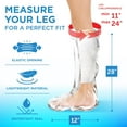 thumbnail image 5 of 100% Waterproof Cast Covers for Shower Leg - Tight Seal - Reusable Adult 2pk Half Leg Cast Protectors - Knee, Ankle, Foot, 5 of 9