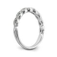 thumbnail image 6 of Solid 14K White Gold Diamond Wedding Band Ring Size 8 (.165 cttw.), 6 of 8