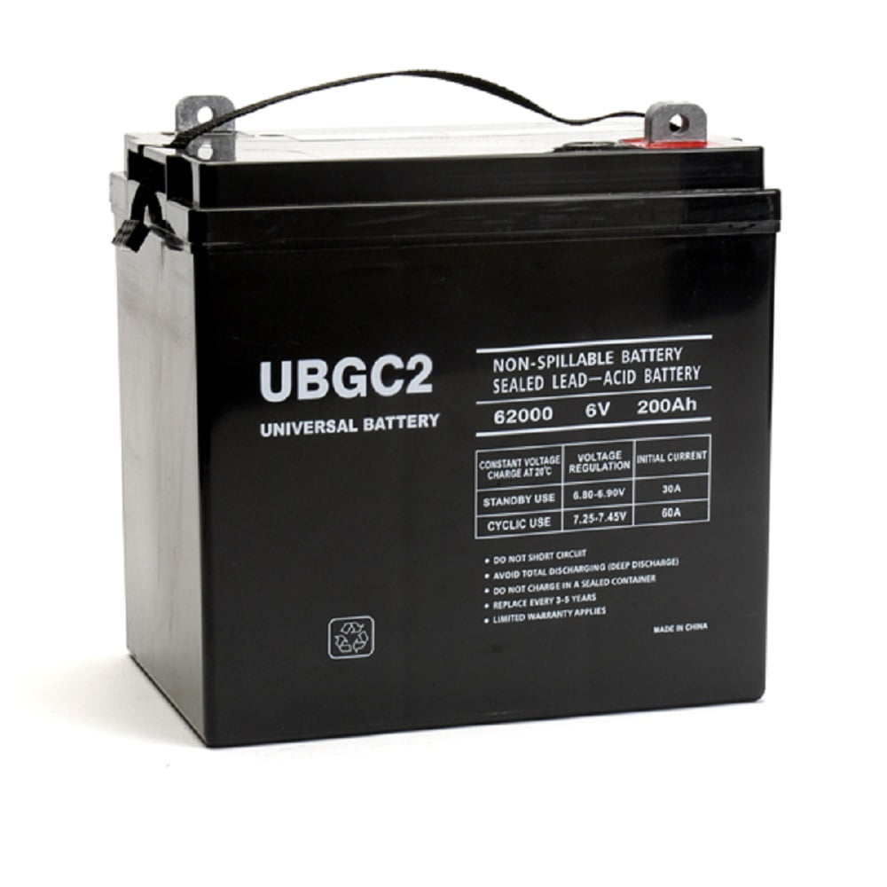 UPG UBGC2 6V 200A AGM Golf Cart Battery for 36V Club Car EZGO Yamaha