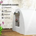 thumbnail image 4 of Outsunny Mini Greenhouse with Mesh Windows, Tunnel Growing Tent, White, 4 of 10