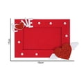 thumbnail image 5 of Lohuatrd 1 Set Photo Frame Exquisite Elegant Heart Pattern Felt Photo Frame for Valentine's Day Holiday Decoration, 5 of 7