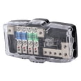 thumbnail image 2 of Caja de fusibles para audio estéreo de coche, multifuncional, de 4 vías, con LED, para SUV, ATV, UTV, 2 of 14