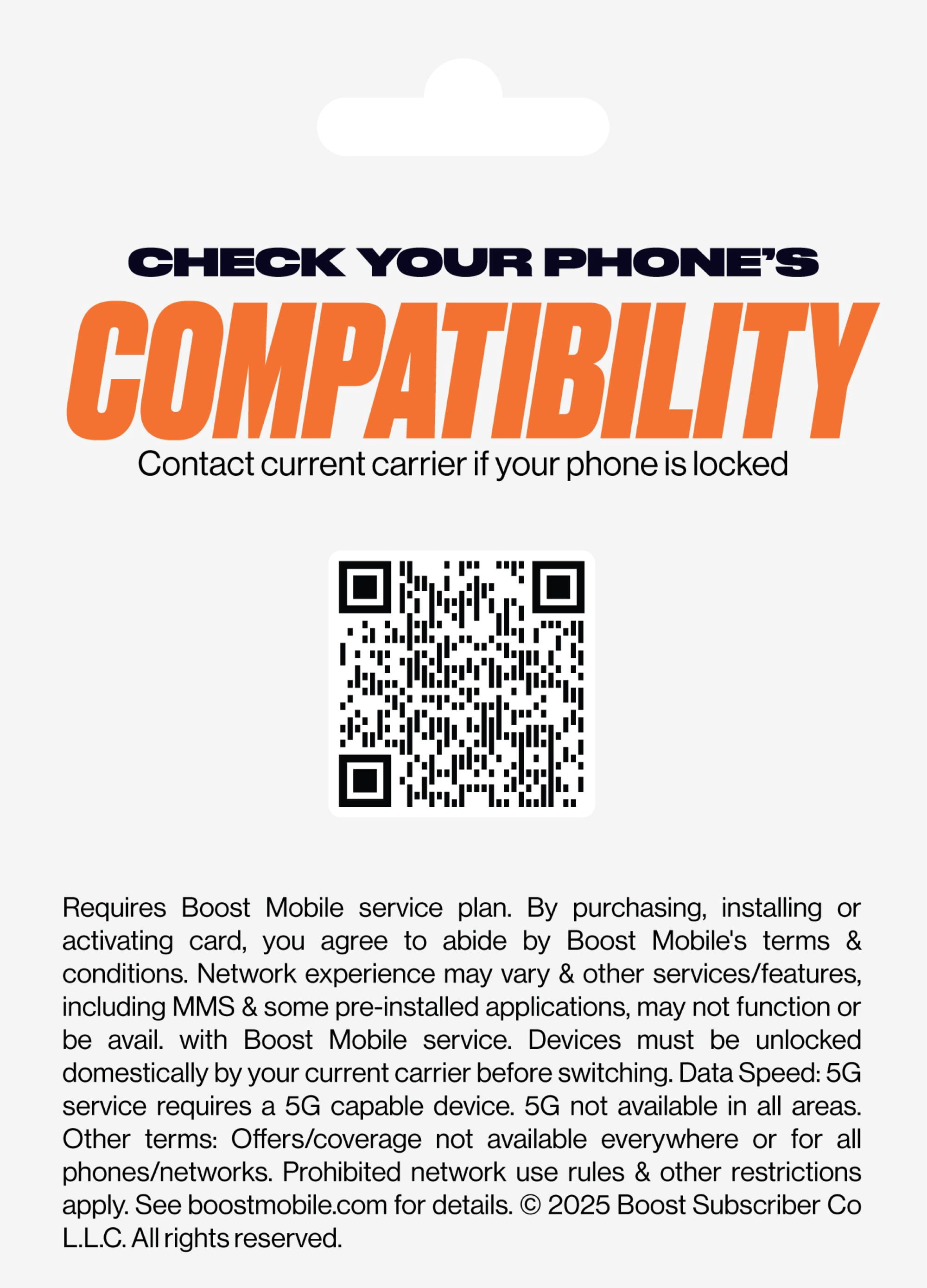 Boost Mobile Starter SIM Card