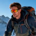 thumbnail image 5 of KANASTAL Cyclist Sunglasses Men Polarized Sports Sun Glasses Women Wrap Around UV400 Protection Shades Climbing Hiking Cycling Sailing Running - Mirrored Orange Lens, 5 of 6
