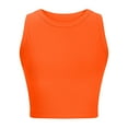 thumbnail image 6 of Breezora Women's Sleeveless Round Neck Tank Top Lightweight Breathable Summer Blouse for Casual Outfits S Size Orange, 6 of 7