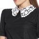 thumbnail image 4 of Blusa Para Mujer Casual Elegante Con Cuello Encaje Negro multicolor CHI Incógnita 330769, 4 of 5