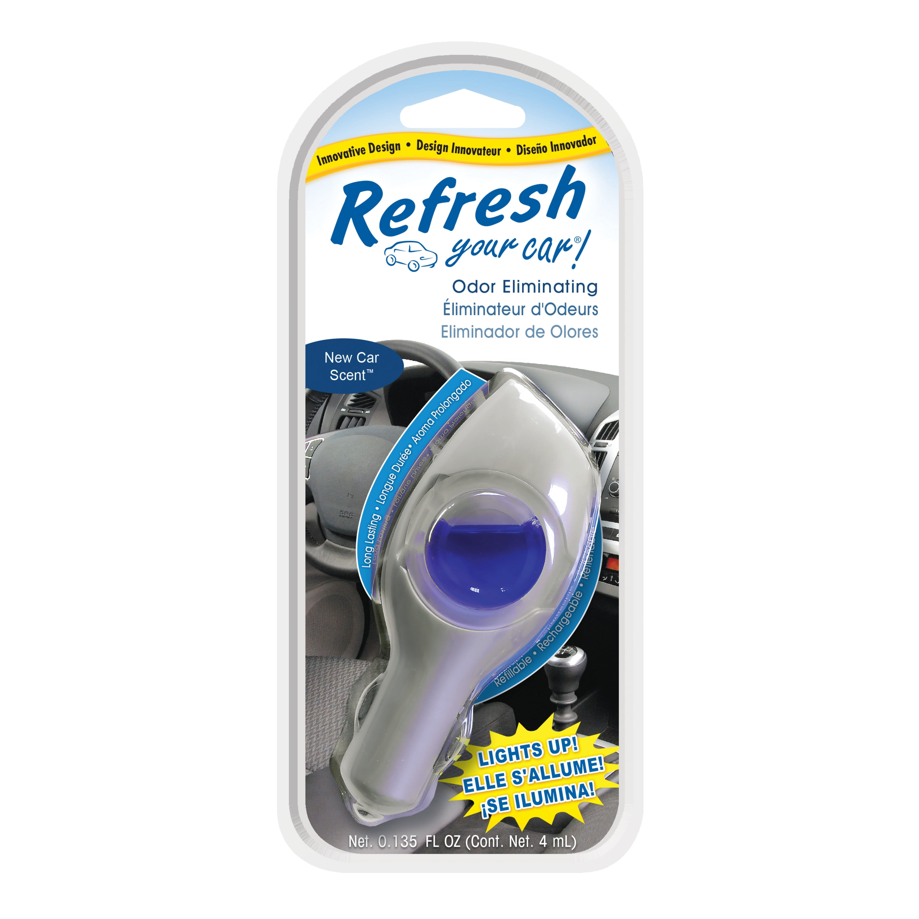 Refresh Your Car! Electric Air Freshener (New Car Scent, 1 Pack