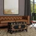 thumbnail image 2 of Butler Specialty Company Nador Brass Inlay Trunk Coffee Table - Antique Coffee, 2 of 12