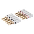 thumbnail image 3 of 10pcs Sound Banana Plug 24k Gold Dual Divedy Bloqueo Conector de Altavoces para Allambres de Altavoces Cine de Cine en Casa, 3 of 7