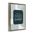 thumbnail image 4 of Stupell Industries Live In The Present Typography Painting Brown Floater Framed Art Print Wall Art, 25 x 31, 4 of 10