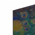 thumbnail image 2 of Luxe Metal Art 'Percy Peacock 2' by St. Hilaire Elizabeth, Metal Wall Art, 48"x24", 2 of 9