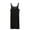 Black, variant on MuZeFu Nightgowns for Women Soft Women Blouse Plain Casual Fashion Round-Neck Regular Sleeveless Sleepwear Dress Sleepshirts