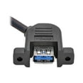thumbnail image 2 of Tripp Lite USB 3.0 Superspeed Panel Mount Type-A Extension Cable (M/F) 1 ft. (U324-001-APM), 2 of 3