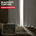 thumbnail image 4 of ZOPZO Room Darkening Thermal Insulated Curtains, Pure White, 42W x 95L Inch, Back Tab 2 Panels for Modern Home Decor, 4 of 5