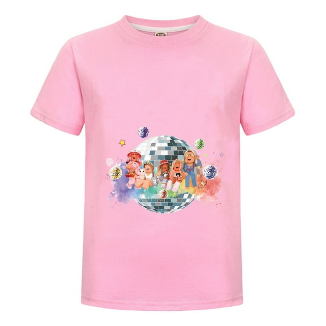 Playera con Personajes Roblox para Niño Ninas, Camiseta Infantil Gamer de Algodón, Ropa Divertida para Regalo de Fans del Juego
