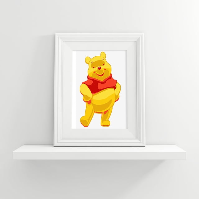 Cuadros Decorativos Kit de pintura por números, lienzo de oso de dibujos animados DIY, cuadro de arte al óleo, decoración de la habitación del hogar Ndcxsfigh Nuevos Originales