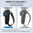 thumbnail image 4 of Silicone Controller Grip Cover for Meta Quest 3S/3 - Adjustable Knuckle Straps, Compatible VR Accessories for Touch Controllers, 4 of 7