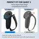 thumbnail image 4 of Funda de silicona para el mando Meta Quest 3S/3: correas ajustables para los nudillos, accesorios de realidad virtual compatibles con los mandos Touch, 4 of 7
