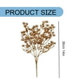 thumbnail image 3 of Artificial Flowers,Gold Baby Breath Artificial Christmas Flowers For Wedding Bridal Bouquet Indoor DIY Home Hall Table Centerpieces Decoration, 3 of 9