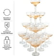 thumbnail image 4 of Lavish Home 100-Pack 5oz Reusable or Disposable Plastic Champagne Glasses, 4 of 7