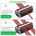 thumbnail image 4 of Pack of 40 DIN Rail Terminals,0.08-4 mm2 PCT-211 DIN Rail Terminals,Black Terminal Block Kit,Electri, 4 of 5