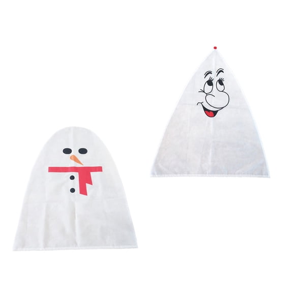 LULULION 2Pcs Xmas Tree Cover Bag Assorted Color Holiday Tree Cover with Printed Patterns