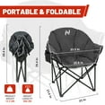 thumbnail image 3 of NAIZEA Outdoor Heated Chair - Heated Camping Chair,Oversized Heated Chairs, Outdoor Sports Chair, Folding Chair for Patio, Outdoor Travel Wide&Thick Padding 20000mAh Power Bank Included, 3 of 11