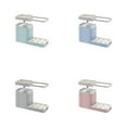 thumbnail image 2 of BrowQuartz Soap Dispenser with Sponge Holder Hanging Rack Liquid Detergent Box Cleaning Container Multifunctional Press Liquid Boxes Pink, 2 of 6