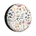 thumbnail image 2 of Balery Watercolor Floral Tire Covers - Tough Tire Wheel Protector for Truck, SUV, Trailer, Camper, RV -16 inch, 2 of 8
