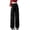 Black, variant on High Waisted Wide Leg Pants for Women Cargo Joggers Casual Oversized Trousers with Pockets Ankle-Length Loose Fit Comfy Lounge Wear, Black M