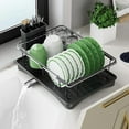 thumbnail image 1 of ERSAN-Dish Drying Rack - Expandable Dish Rack Rack for Kitchen Counter, Dish Drainer for Kitchen Counter with Cutlery Holder, Drying Rack Fit for 14’’-21’’ Kitchen Sink, 1 of 4